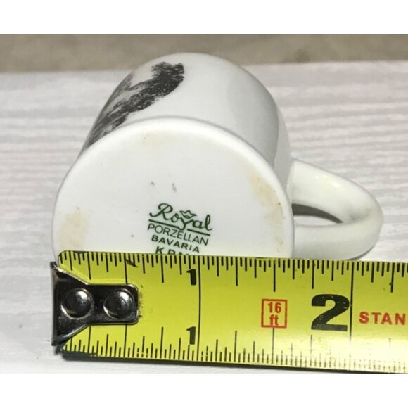 Vintage Royal Porzellan Bavaria KPM Germany Miniature Mug Freudenstadt Scene 2" - Picture 5 of 6